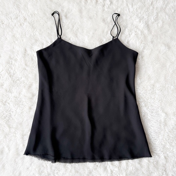 Babaton Tops - Babaton Aritzia Woman Black Satin Slip-On Camisole Top MEDIUM Classic Minimal